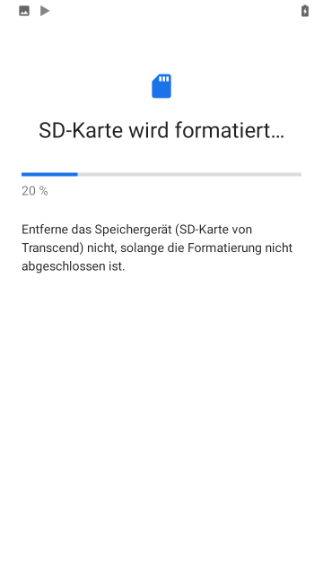Absturz nach 20%
