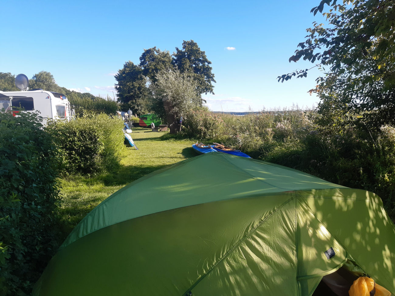 Zelt auf Werderinsel