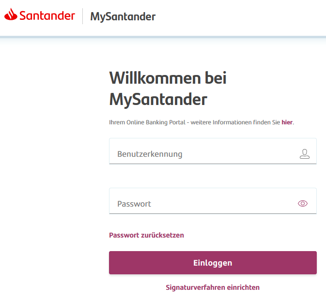 Santander Login