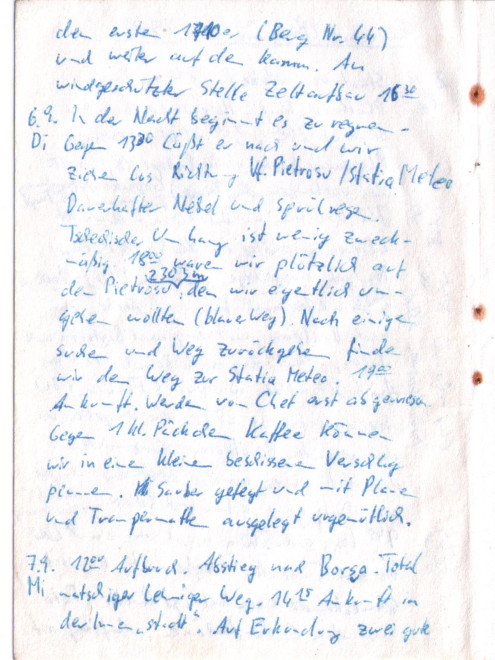 Tagebuchseite