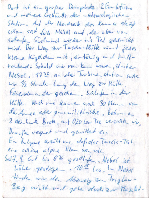 Tagebuchseite