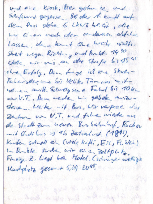 Tagebuchseite