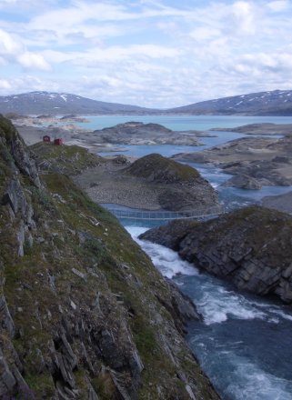 Mündung des Låmivatnet