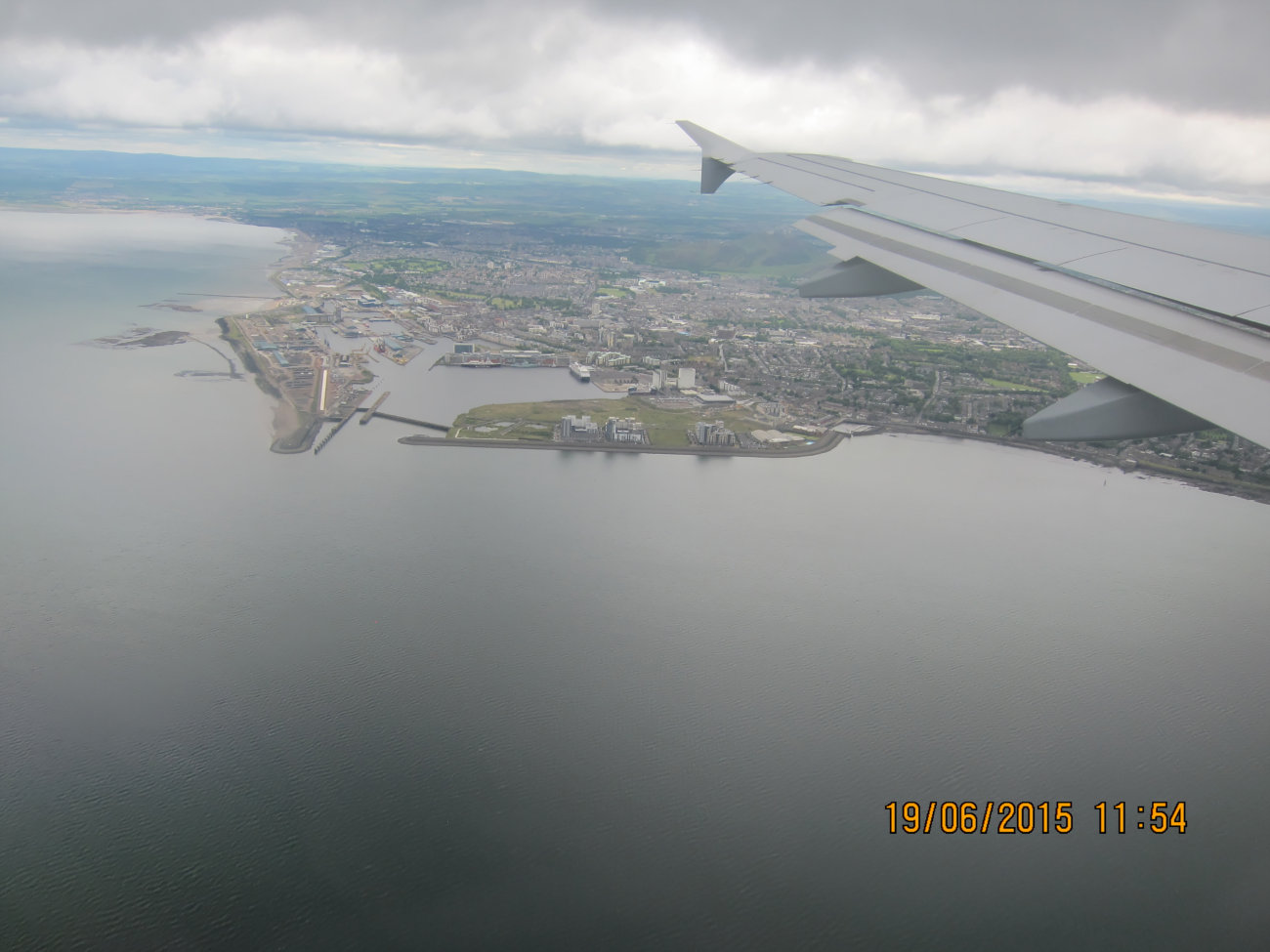 Anflug auf Edinburgh