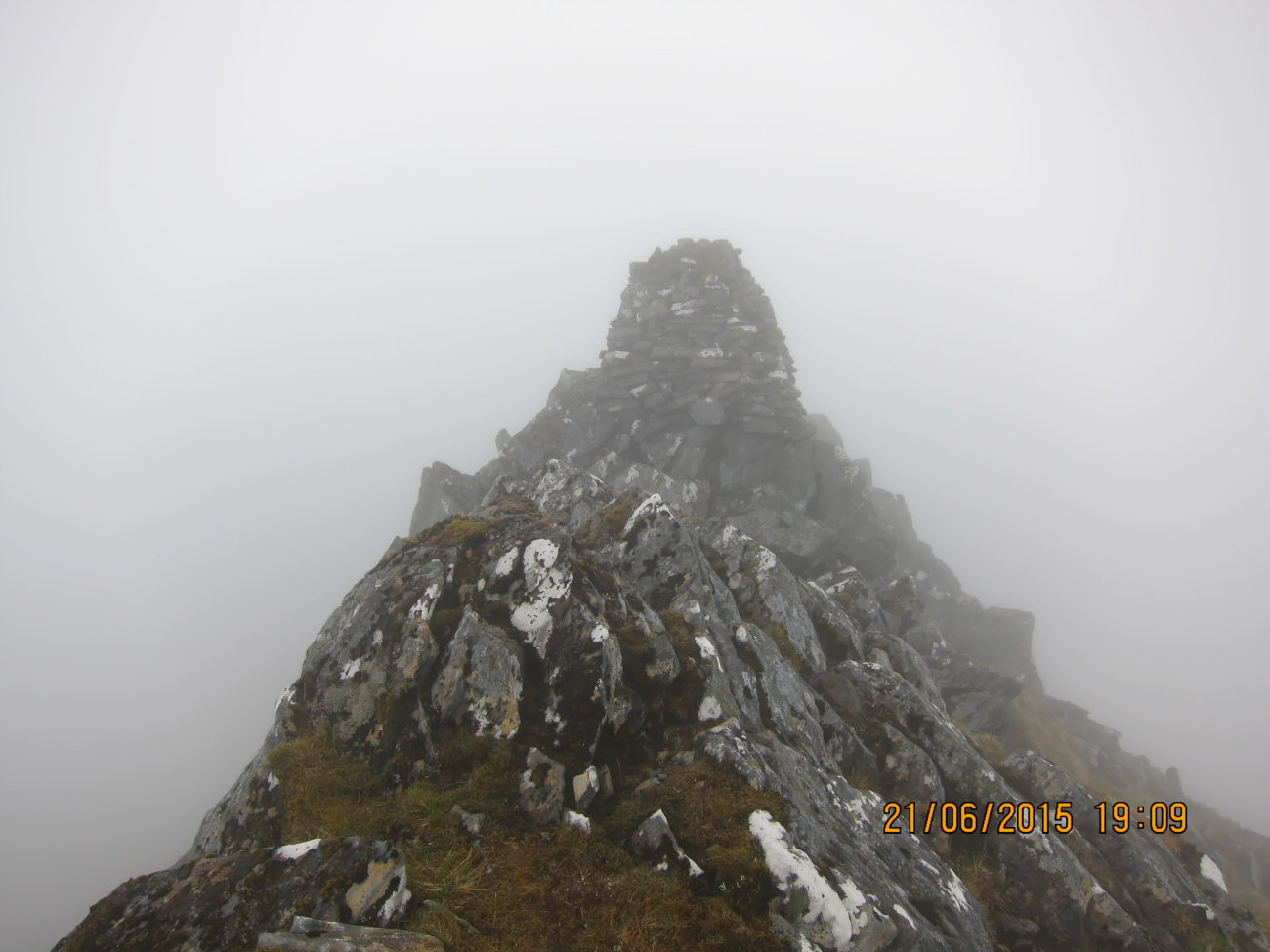Steinhaufen auf Sgùrr a' Bhealaich Dheirg