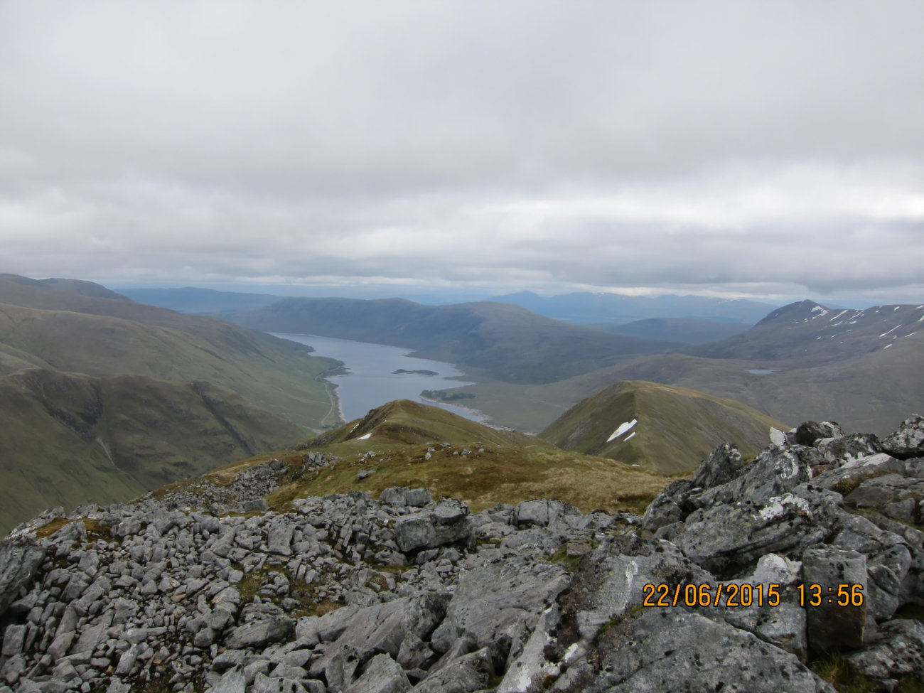 Blick vom Aonach Meadhoin nach Nordwesten