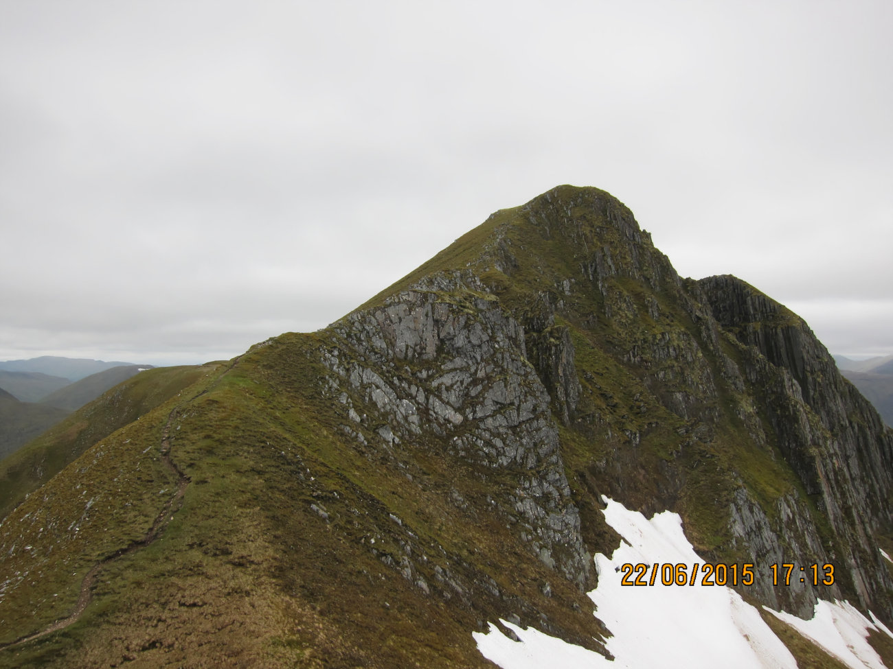 Anstieg auf Ciste Dhubh