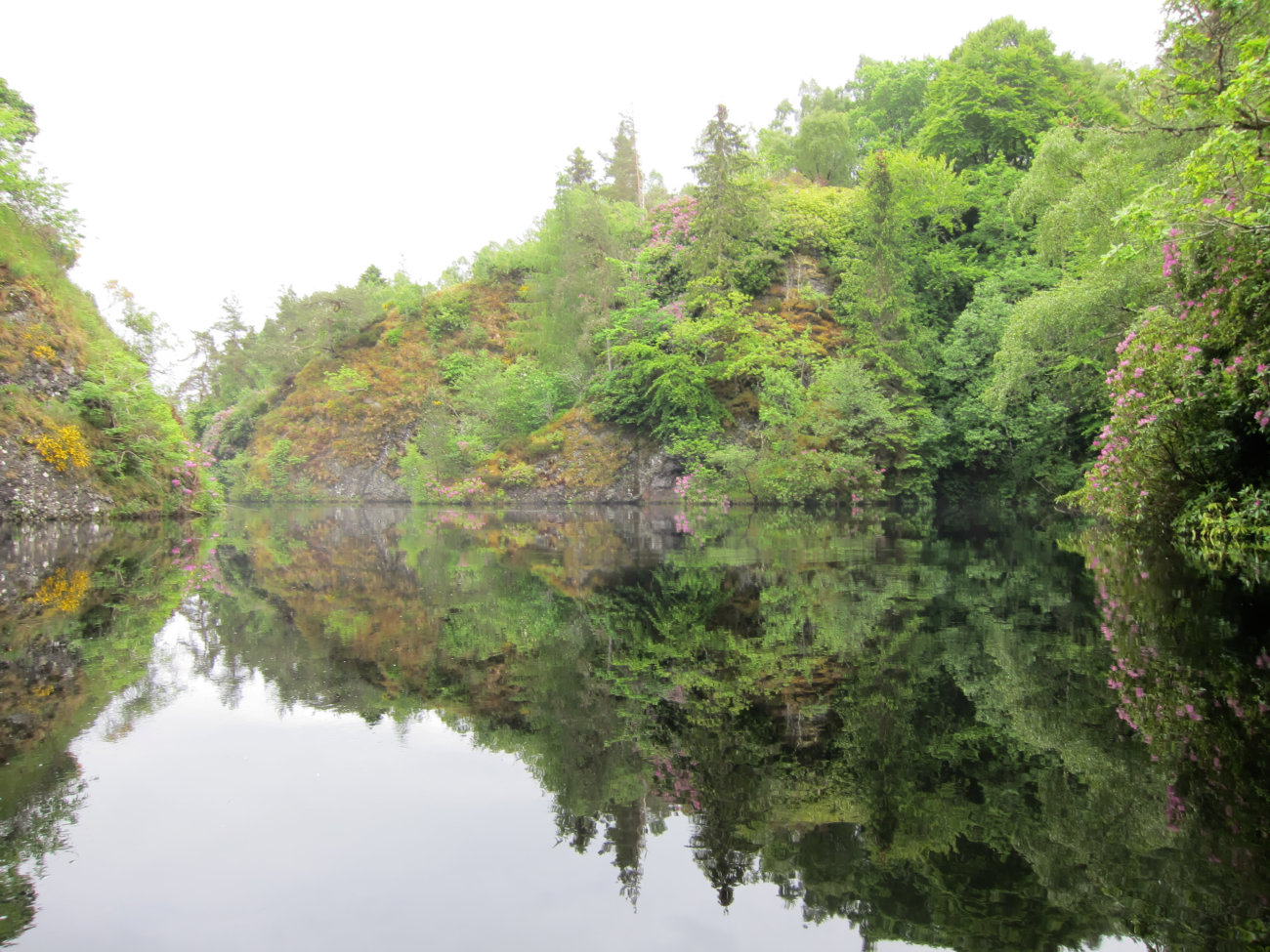 spiegelglattes Wasser vor mir