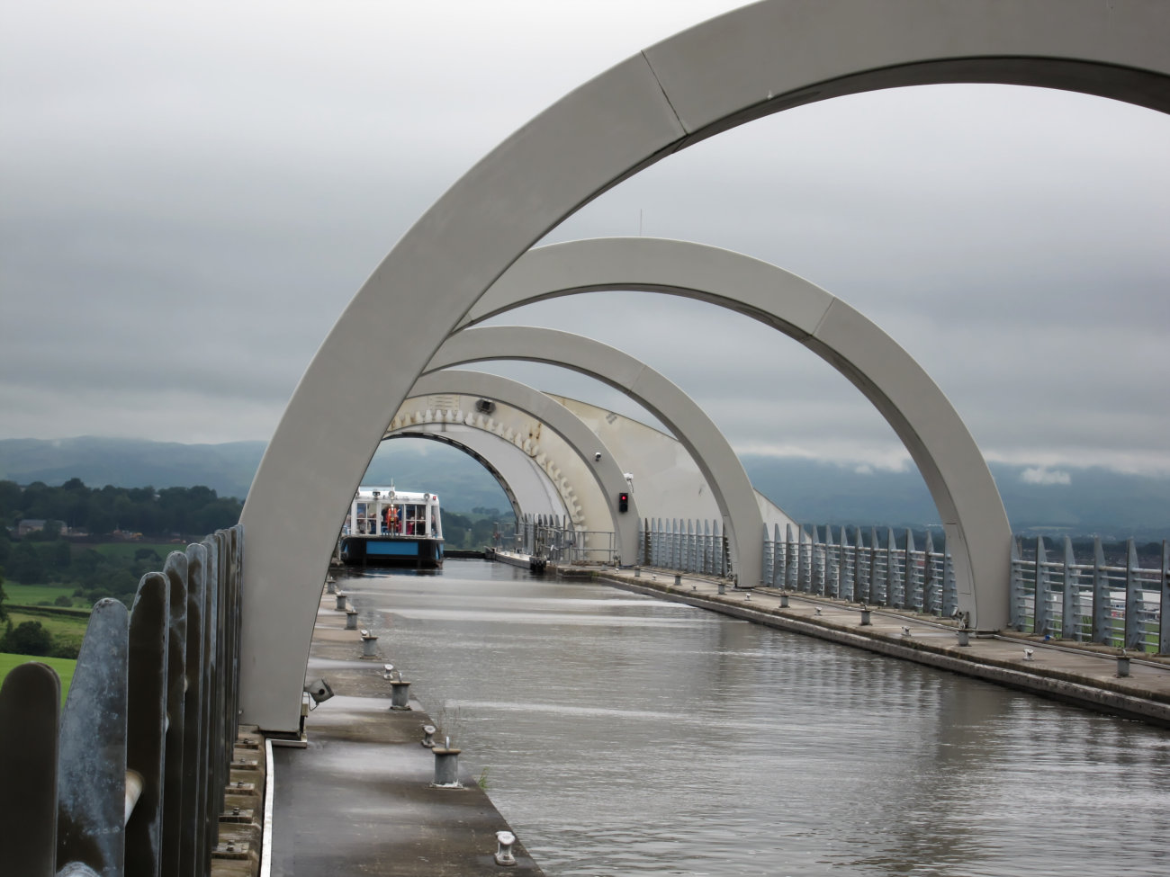 Kanal zum Falkirk Wheel