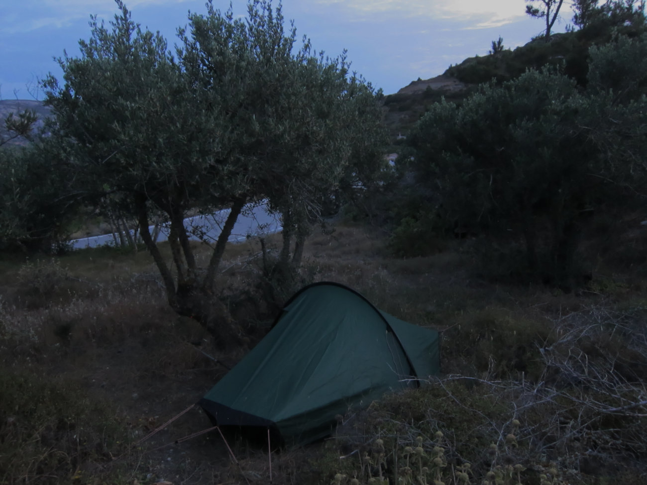 Zelt vor Othos
