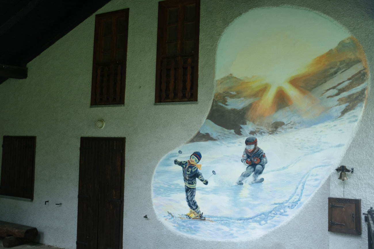 Wandbild in Laux