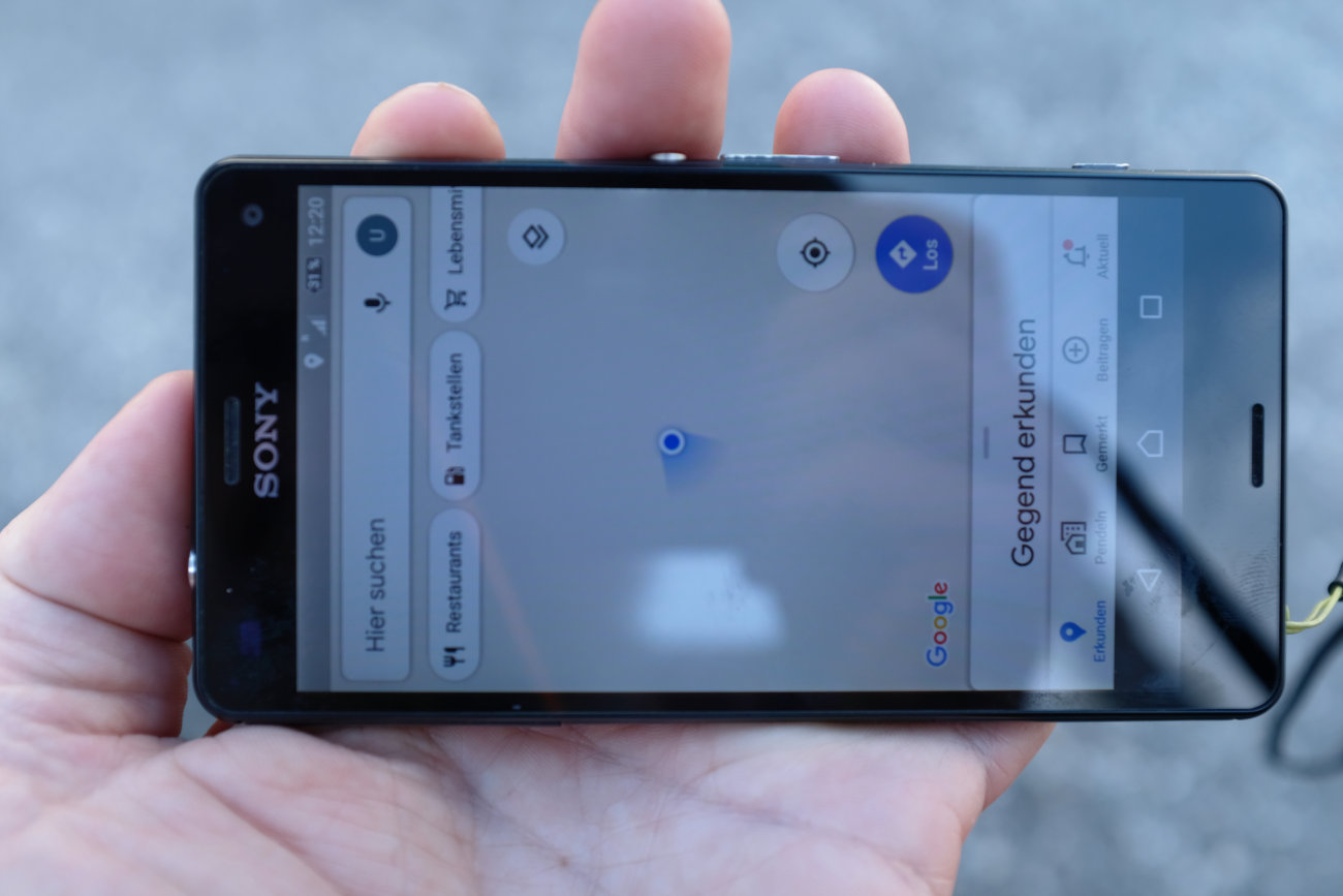 Google Maps ohne Karte