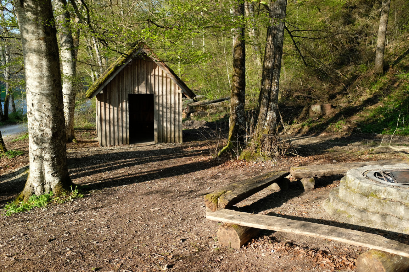 Hütte an der Donau
