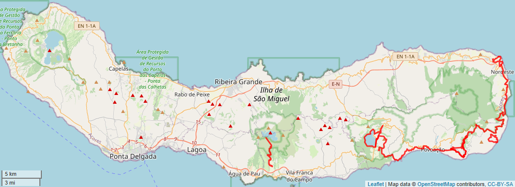 Karte São Miguel