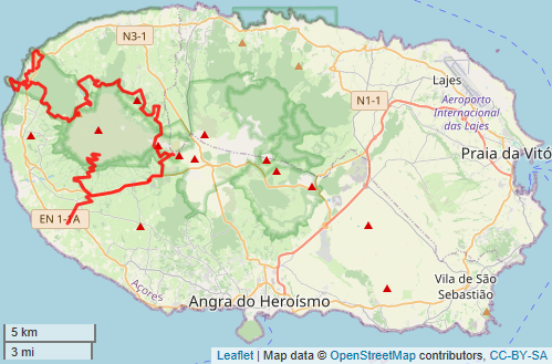 Karte Terceira