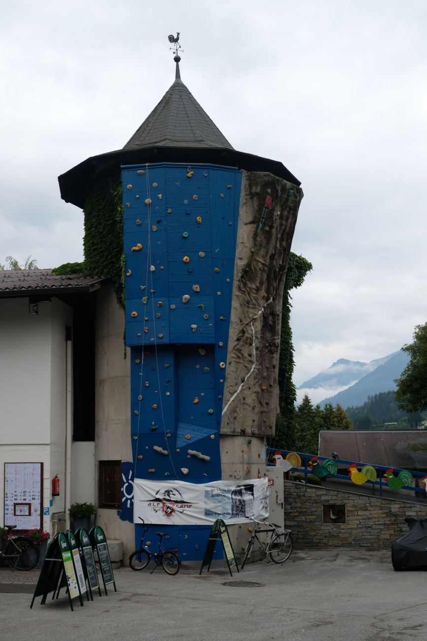Kletterturm auf dem Campingplatz