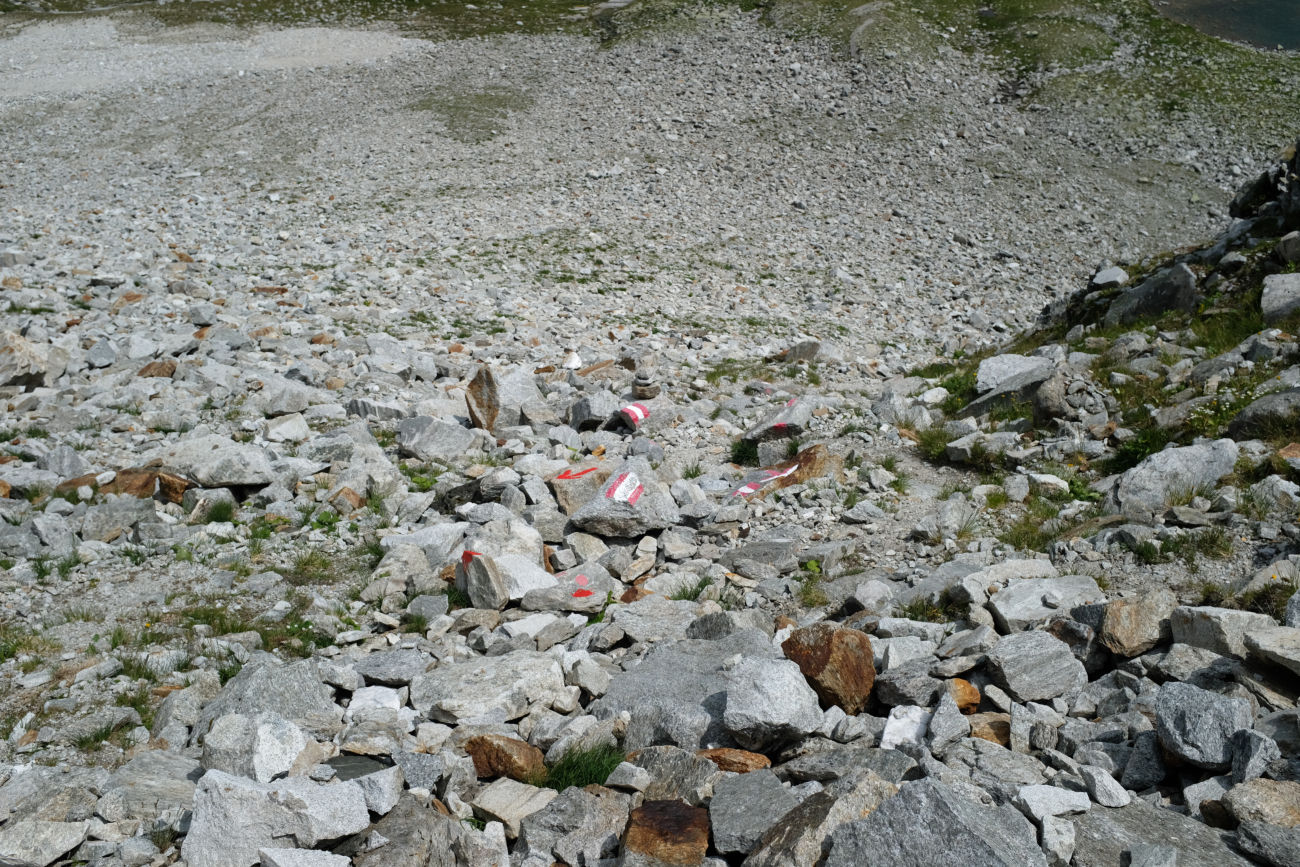 Wiederaufstiegsmarkierung