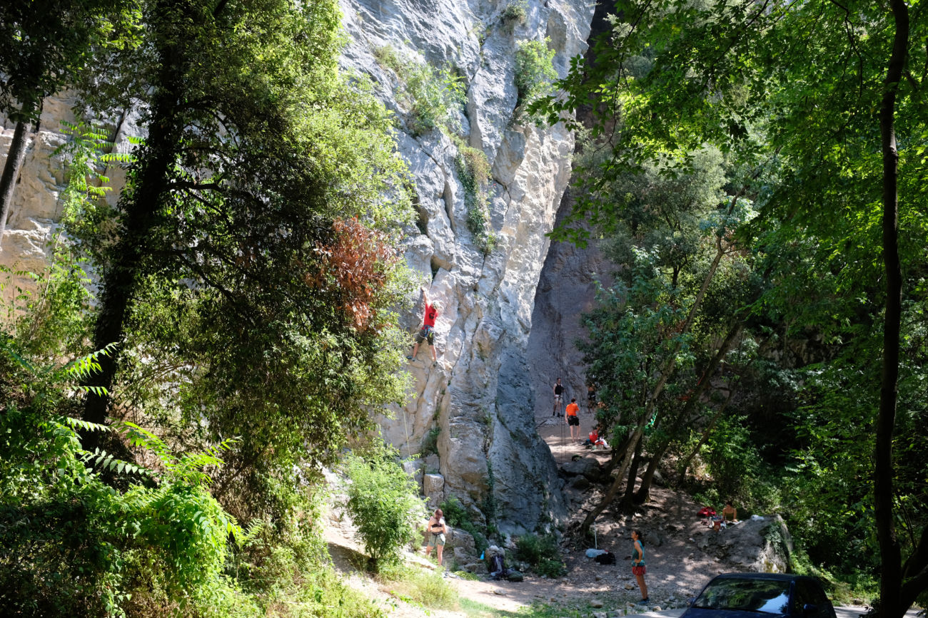 Kletterer im Gola di Toblino